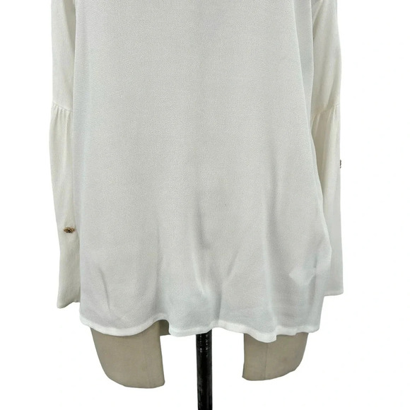 Maje Loust Bee Embellished Blouse Ecru Cream Size‎ 2 US Medium - Picture 4 of 11
